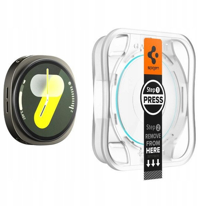 Mbrojtës ekrani Spigen GlasTR EZ FIT për Galaxy Watch 8 44mm, xham i fortë, set me 2 copë, transparent