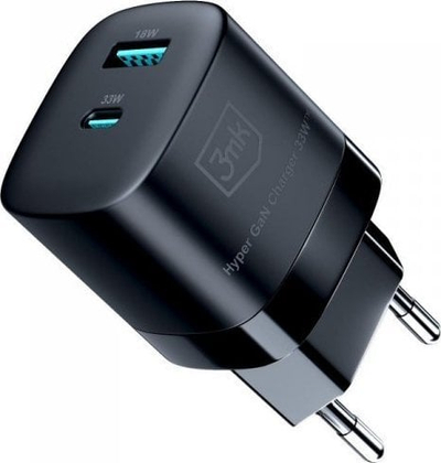 Karikues muri 3MK Hyper, 2x USB-A, 3A, i bardhë