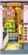 Set modelimi librash Book Nook Sakura Densya, druri 3D, me ndriçim, shumëngjyrësh