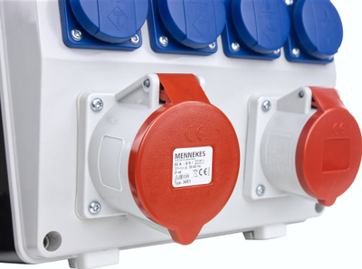 Дистрибутивен панел за градилиште Doktorvolt TD-S/FI, 32A, 4x230V, бел