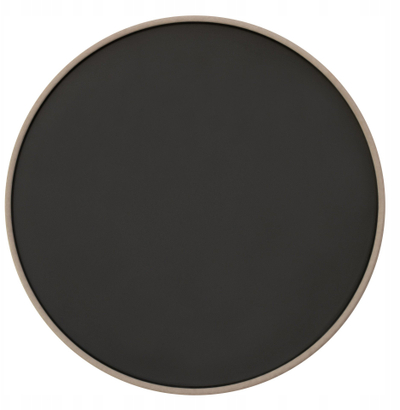 Pjatë e sheshtë Verlo Minimal, porcelani, 28 cm, e zezë