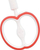 Lodër përtypëse për bebe EDISONMAMA My First Toothbrush Apple, në formë molle, plastike, e kuqe me të bardhë