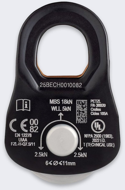 Bllok shpëtimi Petzl Rescue S P050AA00, alumin, i verdhë