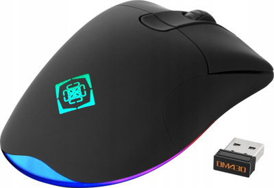 Безжичен гејминг глушец Deltaco Gaming DM430, 16000 DPI, RGB, црн