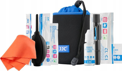 Set pastrimi lente JJC CL-PRO1, për kamera dhe sensor, me pompë ajri, ngjyrë e zezë