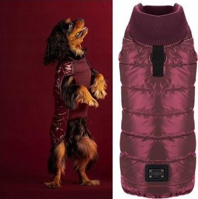 Pallto për qen Chaba Dopamine Beetroot 4XL, që s’e merr uji, e rregullueshme, burgundy