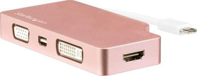 Adapter video USB-C StarTech CDPVDHDMDPRG, 4 në 1, 4K, rozë gold