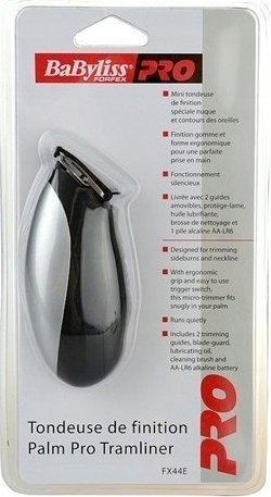 Makine qethëse BaByliss PRO Forfex Mini FX44E, për flokë dhe mjekër, argjend e zi