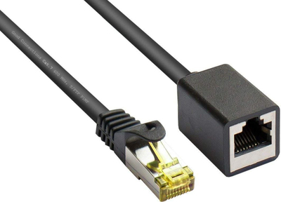Kabllo zgjatuese rrjeti Good Connections 8070VR-005S, CAT 7 S/FTP, 0.5 m, e zezë