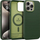 Mbrojtëse telefoni Spigen Caseology Nano Pop Mag, për iPhone 15 Pro Max, MagSafe, jeshile Avo