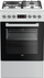 Шпорет Beko FSE53320DWCS, комбинација гас и електричен, 50 cm, бел