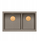 Lavaman kuzhine QUADRON LOGAN 120, granit, 2 vaska nën banak, Soft Taupe Copper