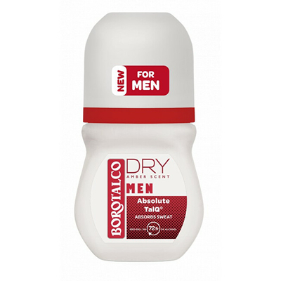Borotalco Men Amber Dry Roll-On Дезодоранс, 50 ml