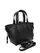 Çantë lëkure WHOLESALE AW25 LV 127, 20x25x11cm, me rrip të rregullueshëm, e zezë