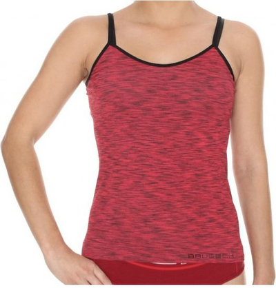 Maicë për femra Brubeck Camisola Fusion, L, e kuqe