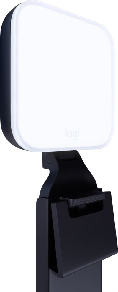 Dritë LED për streaming Logitech Litra Glow, TrueSoft, që vihet sipër monitorit, grafit