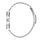 Orë dore për meshkuj Lee Cooper LC08288.350, 42mm, rrip metalik, argjend