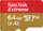 Kartë memorie SanDisk Extreme MicroSDXC 64GB Class 10 UHS-I / U3 A2 V30 (001835050000)