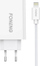 Kabllo karikimi FONENG USB A në Lightning, 1.5m, 2.1A, e bardhë