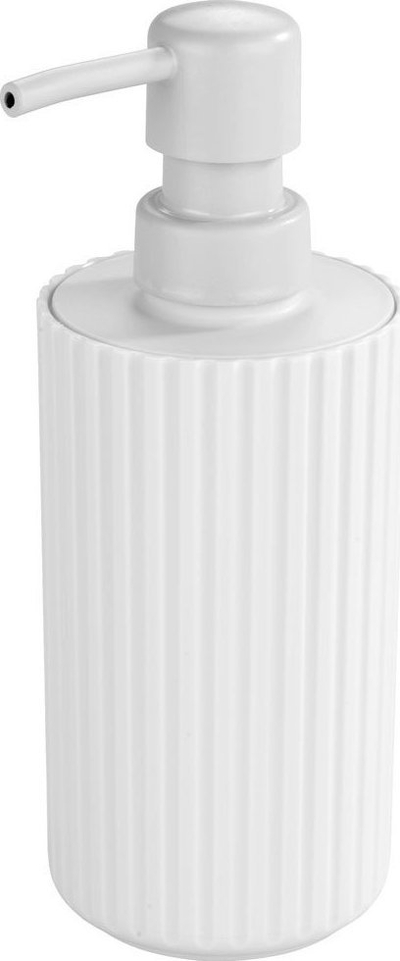 Dozator sapuni Minas, plastik, 18 cm, i bardhë