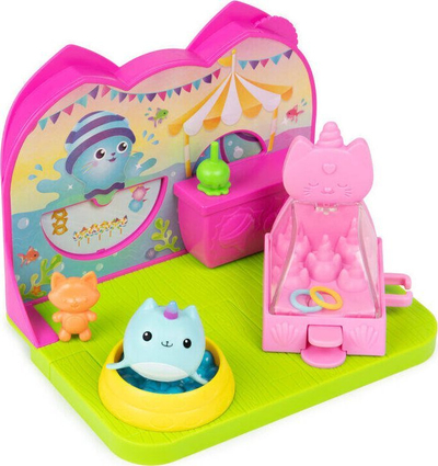 Set lodrash Gabby’s Dollhouse Kitty Narwhal’s Carnival Room, figurinë lodër, aksesore karnavali