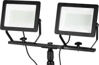 Reflektor i dyfishtë NEO TOOLS 200W LED, 17000 lm, me tripod