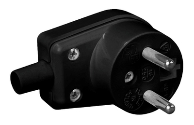 Prizë këndore Elektro-Plast WB-6, 16A, 250V, e zezë