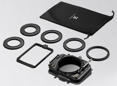 Matte Box K&amp;F Concept, 67-95mm, mbajtës filtri 4x5.65", i zi