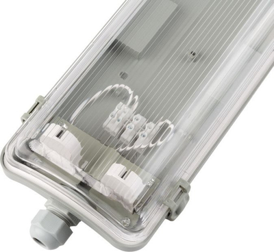 Armaturore hermetike SuperPower 2x60cm, 2x LED T8, IP65, dritë e bardhë e ftohtë