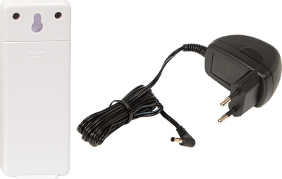 Stacion moti wireless me ekran LED, termometër edhe higrometër, i zi