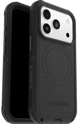 Kutizë telefoni OtterBox Defender Pro për iPhone 17 Pro, me MagSafe, e zezë