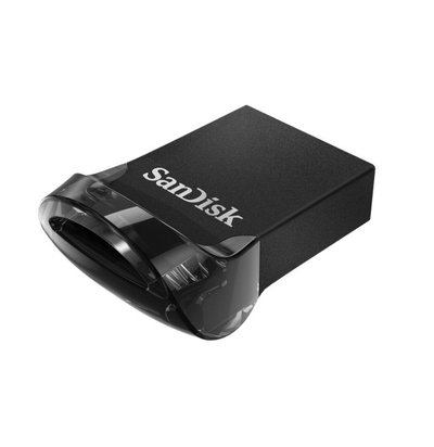 USB SanDisk Ultra Fit, 256GB, USB 3.2, e zezë