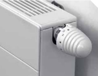 Radiator dekorativ Stelrad Planar Style PS-22180L, me furnizim nga poshtë, me valvul termostatike, i bardhë
