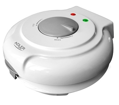 Aparat për waffle Adler AD 3038, 1500W, pllaka 18 cm, i bardhë
