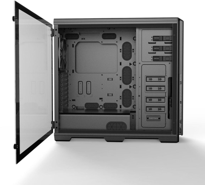 Kasë Phanteks Enthoo Pro Tempered Glass, e zezë, Midi Tower