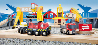 Set hekurudhe lodër Brio Cargo Railway Deluxe
