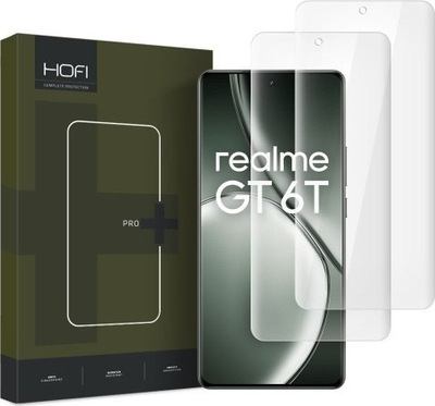 Xham mbrojtës Hofi UV Glass Pro+ për Realme GT 6 GT 6T, 2 copë, transparencë e lartë