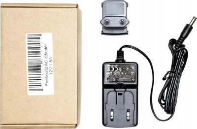 Adapter rryme Feelworld AC 12V 1.5A, dalje 12V, i zi
