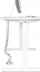 Organizues kabllosh InLine Flexible, për tavolina me lartësi që rregullohen, me 4 ndarje, 1.28 m, gri