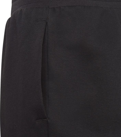 Pantallona për goca adidas BLUV Q3 Pant Jr IA1552, pambuk i përzier, me xhepa anësorë, të zeza