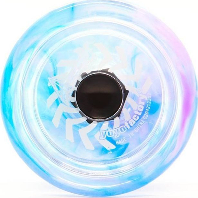 Jojo YoyoFactory Arrow, plastikë polikarbonat, për fillestarë edhe për më të mirët, blu Galaxy