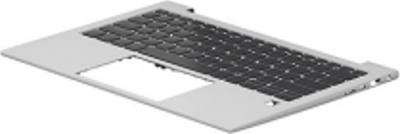 Tastierë laptopi HP N08385-051, me kapak të sipërm, e zezë