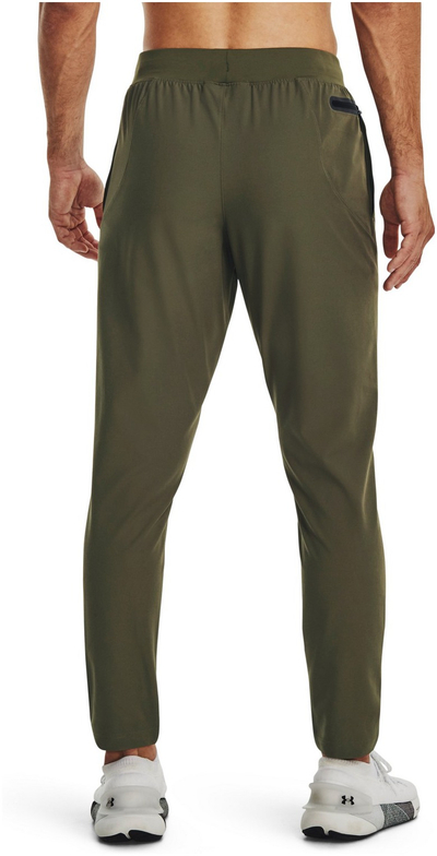 Спортски панталони Under Armour Unstoppable Tapered, за мажи, зелени