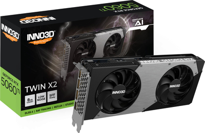 Kарта графичка INNO3D NVIDIA GeForce RTX 5060 Ti Twin X2, 8GB GDDR7, Blackwell