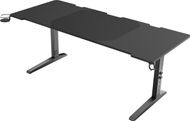 Tavolinë gaming Genesis Holm Modular 180, 180 cm, ndriçim RGB, e zezë