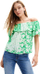 Bluzë për femra Desigual Blus Ana, e gjelbër
