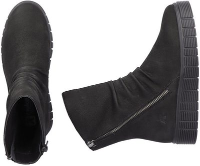 Çizme për femra Rieker REVW1063-00, të zeza