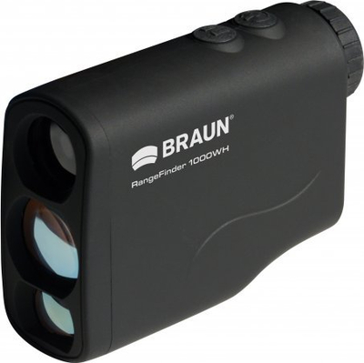 Largësi-matës Braun 1000WH, 6x, der në 1000 m, i zi