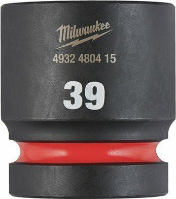 Kokë çelësi goditës Milwaukee Shockwave 4932480415, 39 mm, 1", e zezë