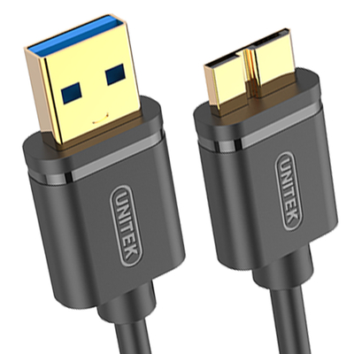 Kабел USB Unitek Y-C463GBK, USB-A во micro USB 3.0, 2 m, црн